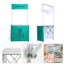 Portable Table Display Booth Promotion Counter with Logo  Portable Table Display Booth Promotion Counter with Logo