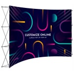 10' X 8' Curved Pop-Up Display With Wrap Around with Logo