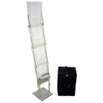 Personalized TE-12 Acrylic 4 Tier Literature Display Holder