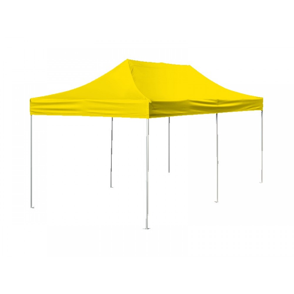 Custom Imprinted V3 Premium Aluminum Tent Frame w/ Yellow Top (10'x20') Custom Imprinted V3 Premium Aluminum Tent Frame w/ Yellow Top (10'x20')