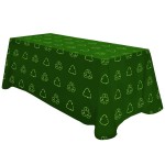 Logo Branded Recycled 6' Table Cover Throw - Fully Dye Sublimated
