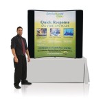 Tabletop 6ft Custom Trade Show Display. Tabletop Pop Up Displays effectivel Custom Imprinted