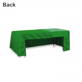 8ft Open-back Rectangle Fitted Table Cloth with Logo