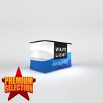 WaveLight Air Backlit Inflatable Counter - Rectangular Mini with Logo
