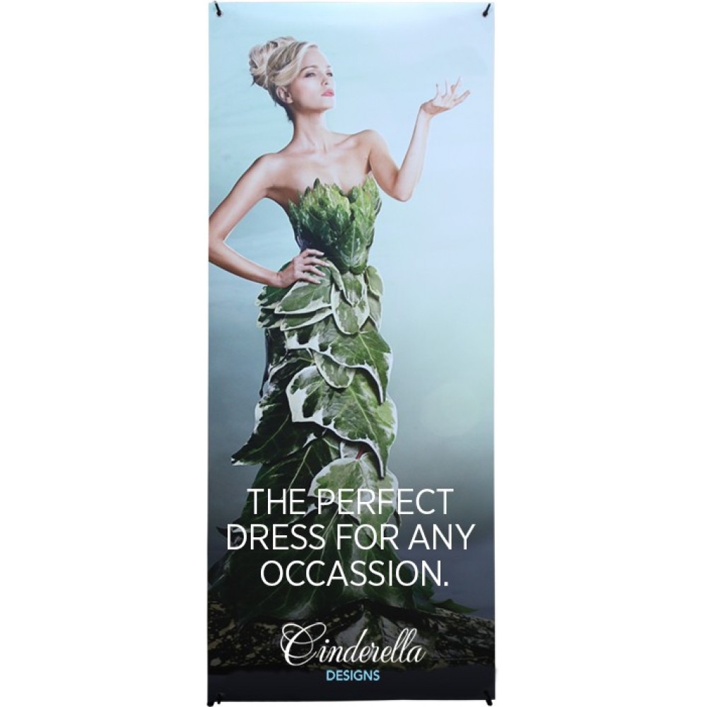 Custom Imprinted Large Economy X-Stand Polyester Banner Display Custom Imprinted Large Economy X-Stand Polyester Banner Display