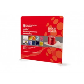 8 ft. Straight Tension Fabric Display - 24 Hr Service with Logo