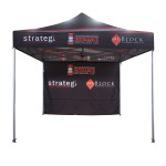 10'x10' Trade Show Tents With Back Full Wall with Logo