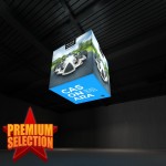 WaveLight Casonara Blimp Cube 360-Hanging Light Box Display - 200L with Logo