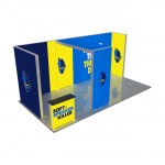 Logo Branded 20' Backlit Trade Show Display - Design 3 (Double Sided)