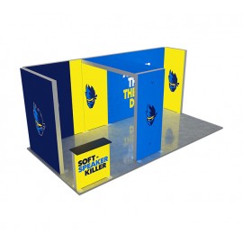 Logo Branded 20' Backlit Trade Show Display - Design 3 (Double Sided)