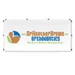 15' Back Wall for Vinyl Canopy Pop Up Tent / Outdoor Event - 3 Color Custom Printed