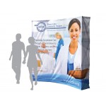 Pop-Up Fabric Display - Curved With Wrap Around Wall (8'x8') Logo Branded