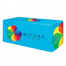 4' 4 Sided Fitted All Over Dye Sub Table Cover with Logo