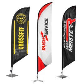 Custom 14' X 3' Large Feather Flags with Logo
