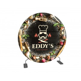 Logo Branded 7FT Double Sided Circle Backdrop  Logo Branded 7FT Double Sided Circle Backdrop
