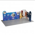 Custom 20' Magnetic Modular Fabric Displays L Shape (Single Sided)