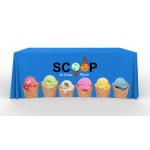 Logo Branded 6' Table Throw - Full Color Front Panel