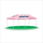 Pop Up Portable Outdoor Canopy Festival Tent - Full Color Digital (10'x20') Logo Branded