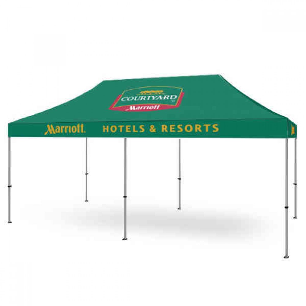 Commercial Grade Vinyl Canopy Outdoor Pop Up Tent - 3 Color (10'x20') Logo Branded Commercial Grade Vinyl Canopy Outdoor Pop Up Tent - 3 Color (10'x20') Logo Branded