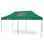 Commercial Grade Vinyl Canopy Outdoor Pop Up Tent - 3 Color (10'x20') Logo Branded