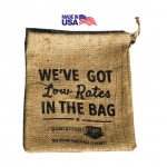 Promotional Burlap Sack W/ Drawstring (23"x24")