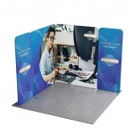 Custom 10' Magnetic Modular Fabric Display - L Shape (Double Sided)