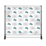 Step and Repeat Backdrop 8X8 Custom Printed