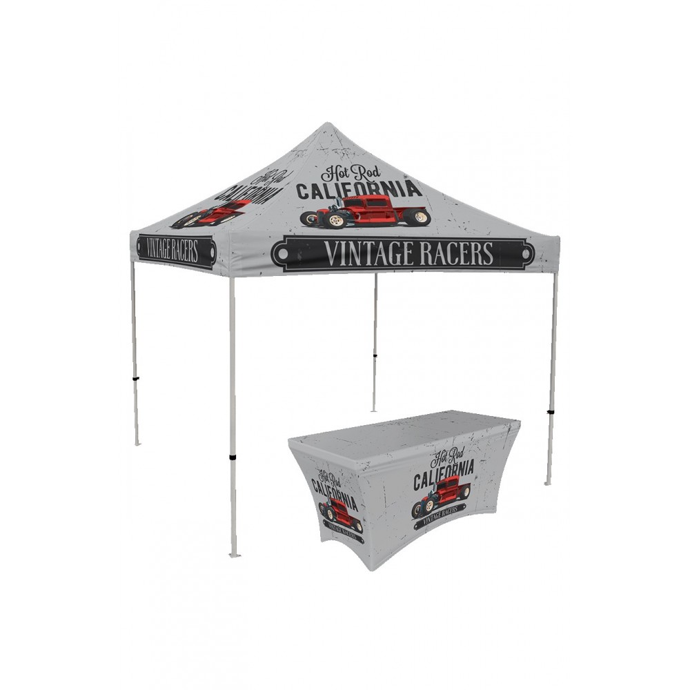 10ft x 10ft Custom Canopy Tent - Event Basic Package with Logo