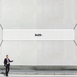 Custom 3' X 20' Mesh Banners with Logo