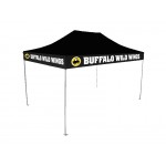 Custom Printed 10'x15' V4 Steel Frame Pop Up Tent With Front Peak & Vanlance Printed Top