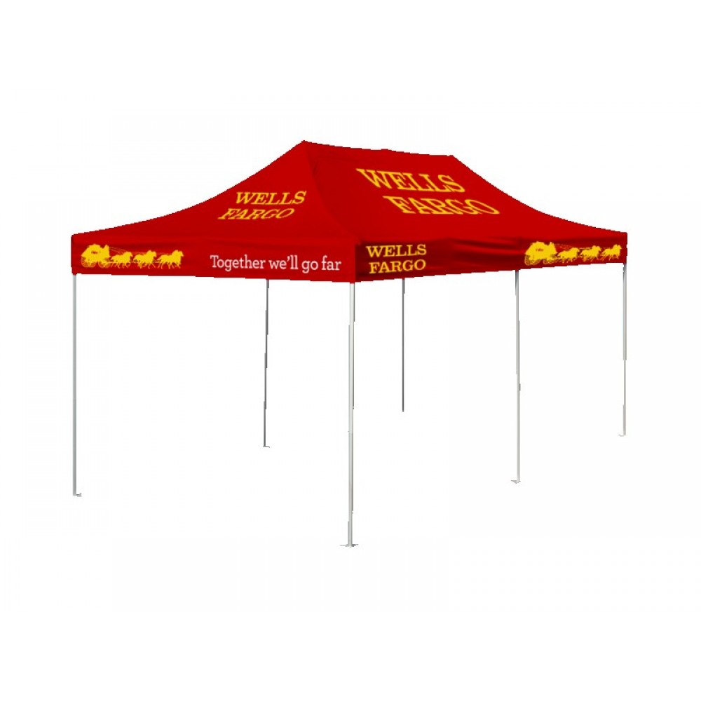 10'x20' V4 Steel Frame Pop Up with Full Color Dye Sub Steel Frame Pop Up Fully Printed Custom Imprinted 10'x20' V4 Steel Frame Pop Up with Full Color Dye Sub Steel Frame Pop Up Fully Printed Custom Imprinted