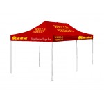 10'x20' V4 Steel Frame Pop Up with Full Color Dye Sub Steel Frame Pop Up Fully Printed Custom Imprinted
