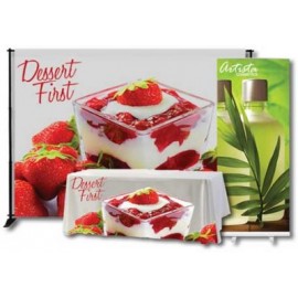 Promotional Trade Show Pack #1/ 8x8 Vinyl Banner, Econo 33" Retractable, 6' Throw