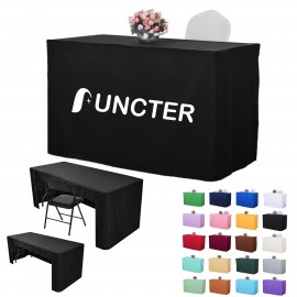 Customized 4' Premium Fitted Standard Table Cover ( Full Color Dye Sublimation )
