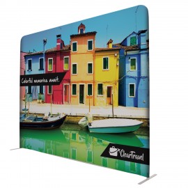 Customized 10'W x 90"H EuroFit Straight Wall Kit