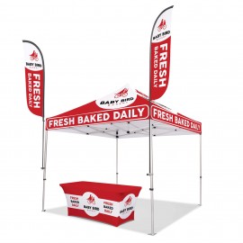 Logo Branded 10ft x 10ft Custom Canopy Tent - Experience Basic Package