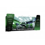 Custom Printed 20ft Overlap Wave Display Group - Type C