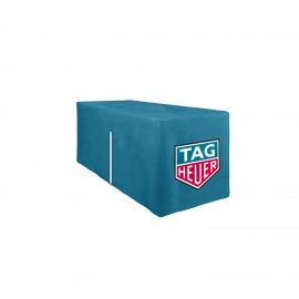 6ft 4-Sided With Zipper Back Fitted Table Cover with Logo