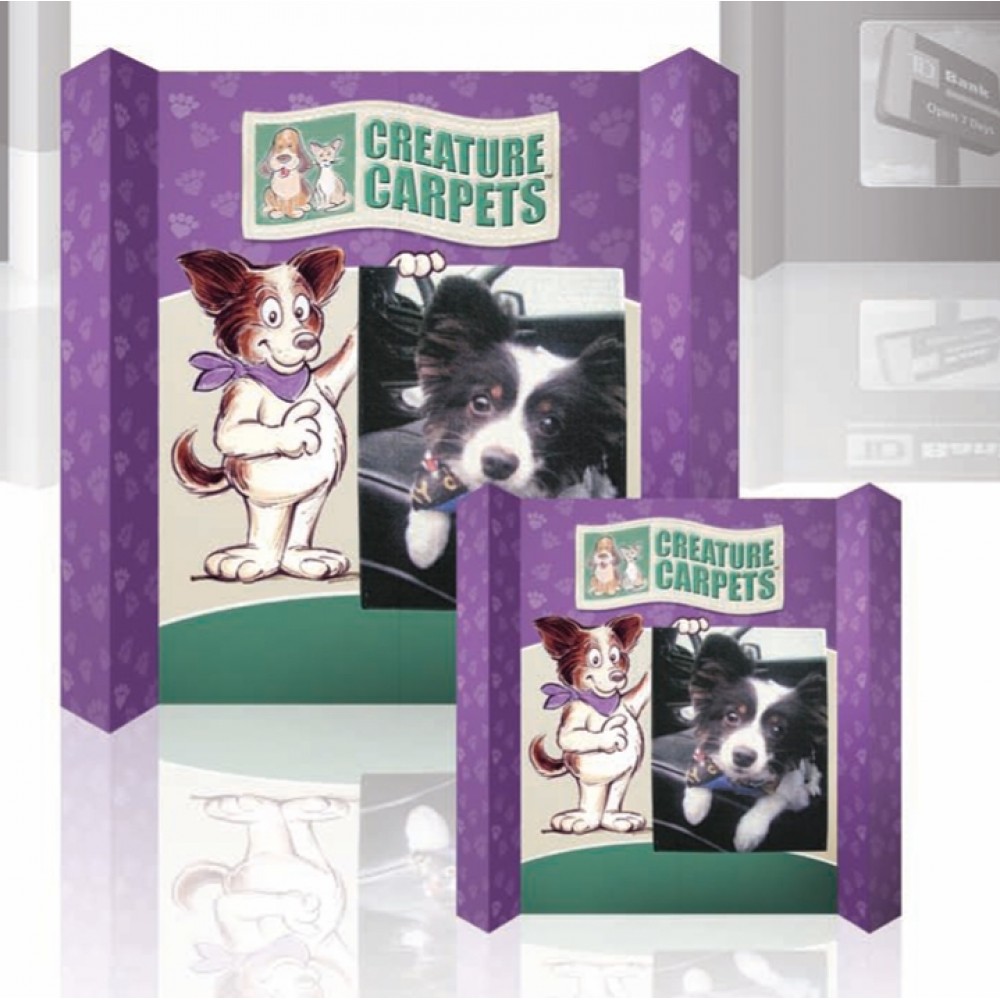 Custom Printed Triangle End Cap Tabletop Display Custom Printed Triangle End Cap Tabletop Display
