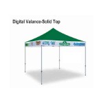 Custom Printed Polyester Canopy Outdoor Event Pop Up Tent - Digital Valance (10'x20')