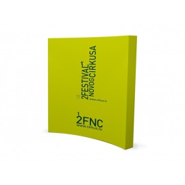 8 Ft. Curved Fabric Pop-Up Display - 24 Hr Service with Logo