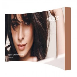 8' Fabric Pop Up Display Kit (Curve) with Logo  8