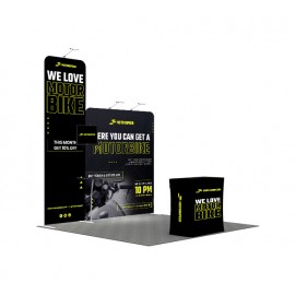 10 Ft Trade Show Booth - Design 3 with Logo