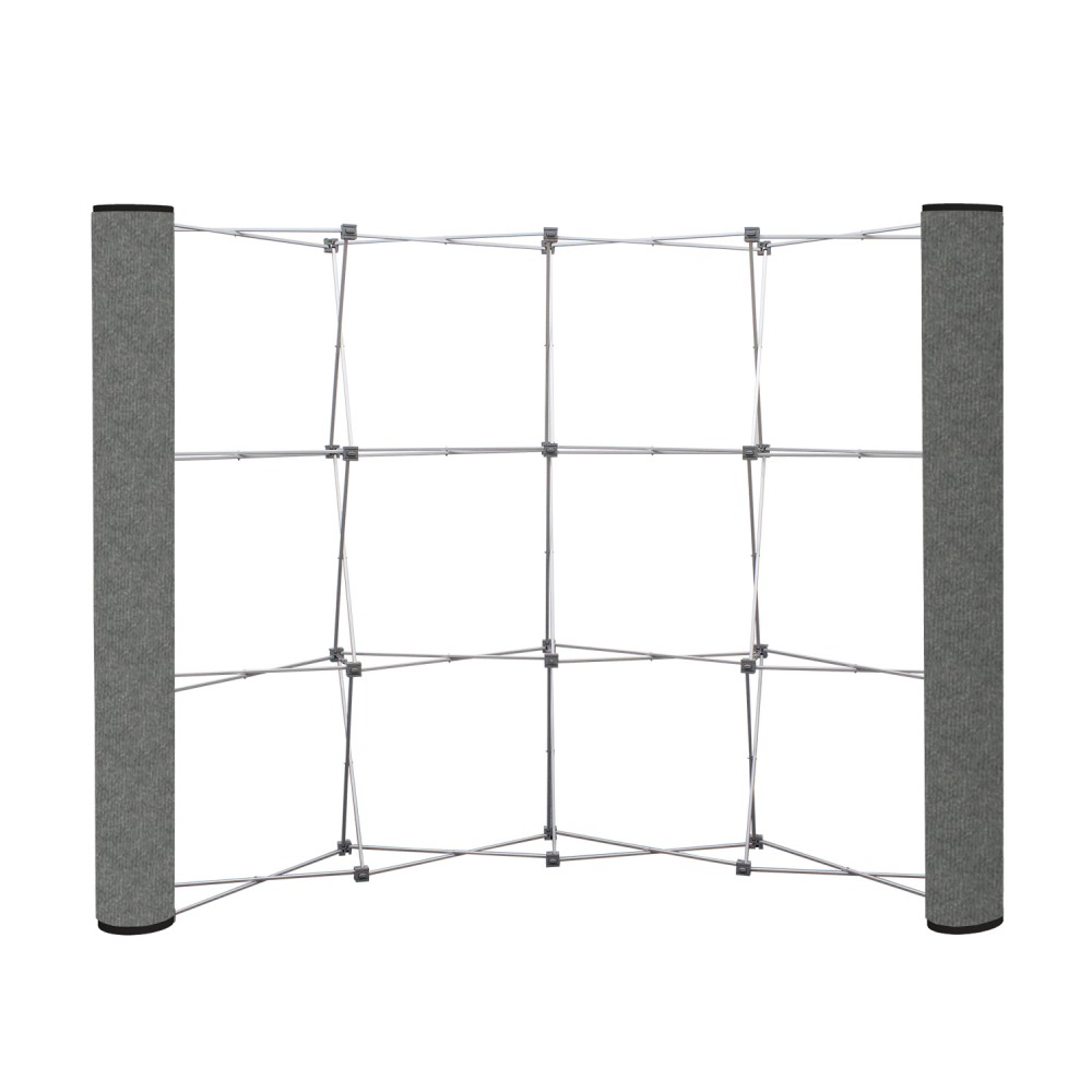 Curved Show 'N Rise Floor Display End Panel (Fabric) Logo Branded Curved Show 'N Rise Floor Display End Panel (Fabric) Logo Branded