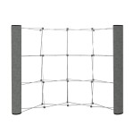 Curved Show 'N Rise Floor Display End Panel (Fabric) Logo Branded