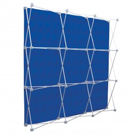 Deluxe GeoMetrix 9-Quad Back Wall Panel with Logo