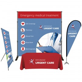 Logo Branded Trade Show Booth Display - Basic Package