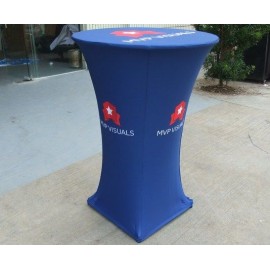 Customized 4 Sided Full Cover Round Table Cloth Covers