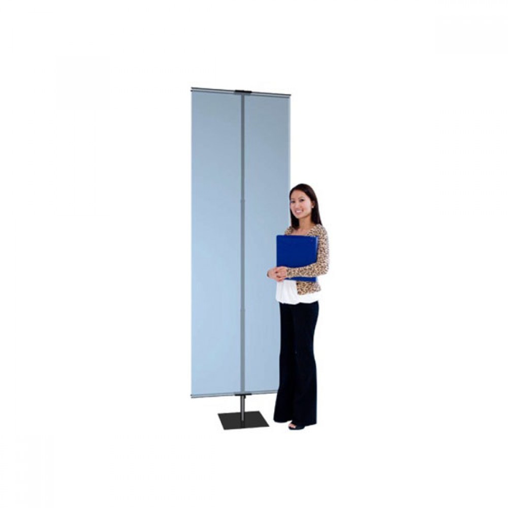 Logo Branded Trade Show Booth Display Classic Banner w/ Square Base (24"x96" Graphic) Logo Branded Trade Show Booth Display Classic Banner w/ Square Base (24"x96" Graphic)
