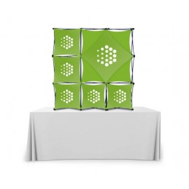 3 x 3 Micro GeoMetrix Table Top Display, Single Sided Package (12.60" x 12.60") with Logo